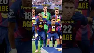 Barcelona squad vs Olympiacos (6-1) Champions League 25/26🔥How old they now?🤔#footballshorts #ucl