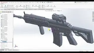 How to make #M416 in #Solidworks || Most used gun in #BGM || Practice with Fun
