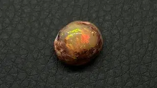 Polished Mexican Fire Billow Opal Specimen
