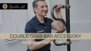 Double Grab Bar Accessory Assembly Instructions for the Sure Stand Transfer Pole by Signature Life