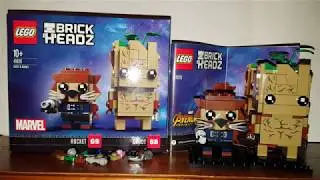 Lego BrickHeadz Groot and Rocket Set 41626 Review/Лего Брик Хедс Грут и Ракета 41626 Обзор