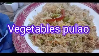 Vegetables pulao#pakistani recipe #easy and quick recipe #lunchcontainer #food 