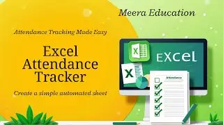 Attendance Monitoring System in Excel | Automated Student & Employee Tracker #exceltips #exceltricks