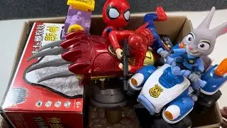 Toy ASMR,9:15 minutes satisfying with unboxing,Marvel superhero toys,RC toys