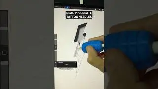 Procreate Tattoo brushes that mimic real tattoo needles. #procreate #tattoo #drawing #art
