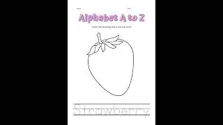 A to Z Coloring Worksheet Set #onlineclasses #worksheets #diyworksheets​ #diykindergartenworksheets