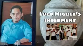 INTERMENT OF LOLO MIGUEL FUENTES