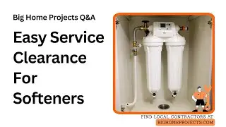 Water Softener Clearance Rule 18&ndash;24in Front Access