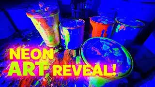 UV paints revealed under Blue Light - wow!