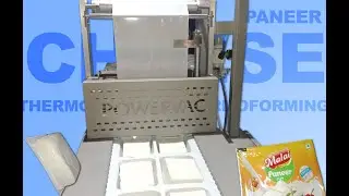 Paneer | Cheese Packing | Tray Sealer | Thermoforming Vacuum Sealer Machine | POWERVAC