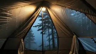 Camping Rain ASMR Inside Tent | Relaxing Rain Sounds, No Music