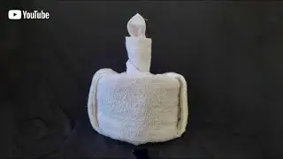 How to make a towel birthday cake - towel art | towel folding