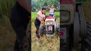 Smart boy power tiller machine start challenge ☺️☺️#shorts #powertiller #machine