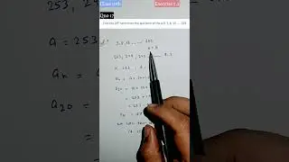 CLASS 10 Maths Ch 5 | Ex 5.2 Qno 17 | Arithmetic progression |  NCERT
