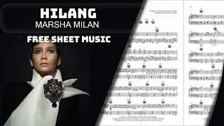 [PIANO TUTORIAL] FREE SHEET MUSIC - Hilang (Marsha Milan)