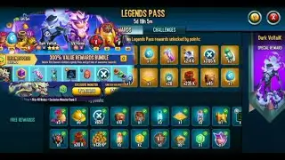 how to complete legends pass challenge fast / sasta trick / monster legends in hindi