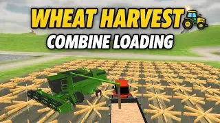 Wheat Harvest Timelapse 🚜 | Combine Loading, Bunker Silo & Grass Planting | Mobile Gameplay