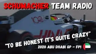 Mick Schumacher Team Radio FIRST TIME IN A HAAS CAR FP1 - 2020 Abu Dhabi GP 