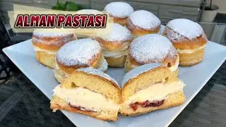ALMAN PASTASI🥯MUHTEŞEM İÇ KREMASININ LEZZETİNE DOYAMAYACAKSINIZ🥧Pofuduk  kızartılmadan çok hafif🍩