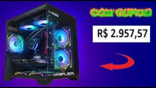 PROMOÇÃO PC Gamer Ryzen 7 5700G, 16GB DDR4, SSD NVMe 500GB, 500W 80 Plus, PCR7G07-E