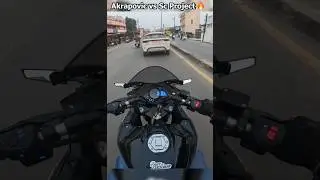 AKRAPOVIC VS SC PROJECT 🔥| BEST EXHAUST FOR BIKE | #shorts #youtubeshorts