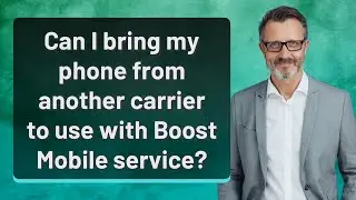 Can I bring my phone from another carrier to use with Boost Mobile service?