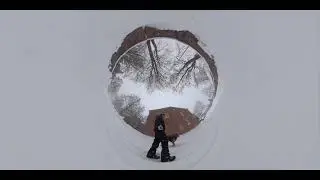 PERFECT SNOWY WALK with our DOG &ldquo;KOKIE🦮&rdquo;