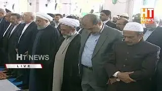 Iran President Dr Hassan Rouhani Pray Namz At Makkah Masjid Hyderabad