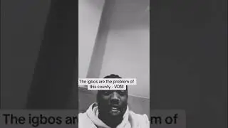VDM RATEL KING talks about the trending Igbo and Yoruba matter 