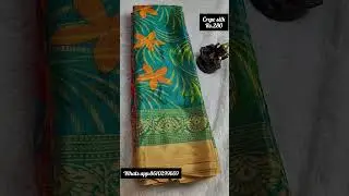 Daily wear crepe silk sarees collections Rs.280/- #crepesilksarees