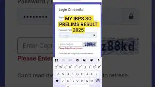 Мой результат IBPS SO PRELIMS 2025 🥳🔥✊