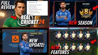 Real Cricket 24 New Update Launched | WTC, Season 8, New Player 🔥 Full Review, Gameplay!