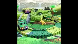 Dino Land Railway Track Set with Play Mat | #Dinosaur #Jurassic #Dinosaurtoys #JurassicWorld
