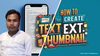 How to create text to thumbnail #youtubevideo #thumbnail #howtocreattexttothumbnail