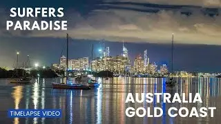 SUNSET AT THE GOLD COAST, AUSTRALIA Time-lapse video
