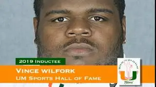 Vince Wilfork - University of Miami Sports Hall of Fame