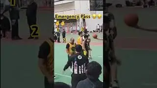 Basketball Emergency Pass 🏀😂✌️#basketball #shorts #emergency #pass #love #music
