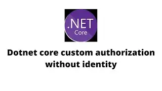 Asp net Custom Authrization without Identity