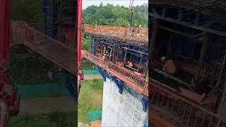 On site modeling of bridge pier beam blocks #technology #bridge #scenichighway #infrastructure