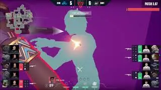 C9 Vanity gets a knife kill through a cosmic divide | VALORANT Highlights