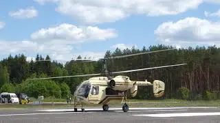 Ka-26 helicopter - General Line - EW-293CM - engine start and take off at Starinki (UMST)
