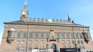Copenhagen - City Hall (K&oslash;benhavns R&aring;dhus) and Hans Christian Andersen Statue 2015 08 01