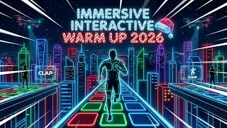 Immersive Interactive Warm Up New Year | Full Body Interactive Warm up |  Exercise Beat Motion