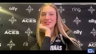 Liz Kitley 2025 Las Vegas Aces Media Day availability