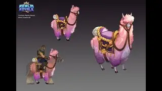 @RealmRoyale Floofy Bounder Mount🦙It's a Llama & it even spits too!💦SO freaking cute!💜 #like #viral
