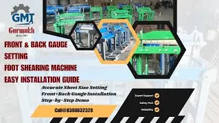 Front Gauge + Back Gauge Installation | Manual Shearing Machine Complete Guide