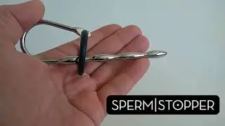 Penisplug Corvo  - waved penisplug with rubber glansring | Urethral Play