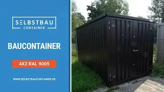 Baucontainer 4X2 Schwarz | Selbstbaucontainer Deutschland
