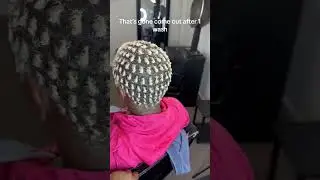 She has had 2 retwists & yes we wash her hair. No I do not use a stocking cap. 😌  #locs #braids