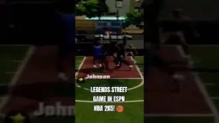 Legends Street Game in ESPN NBA 2K5 Basketball! 🏀 #Shorts | AI Simulation Gameplay